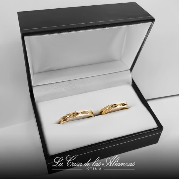 Alianzas Oro 18k Engravado