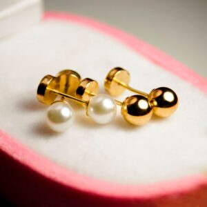 Aros con perlas N.º2