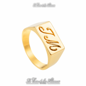 Anillo personalizado con iniciales