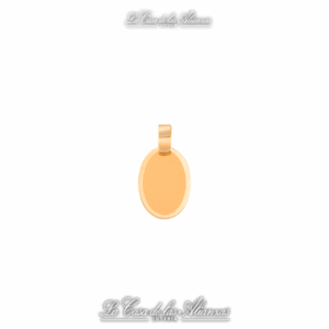 Medalla oval oro 18kt