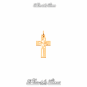 Cruz oro Facetado