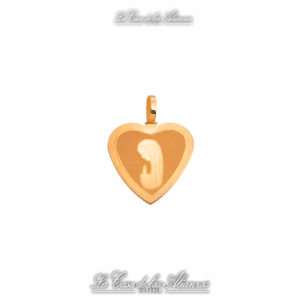 Medalla corazon Virgen Niña