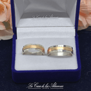 Cintas Combinadas centro oro fresado borde diamantados